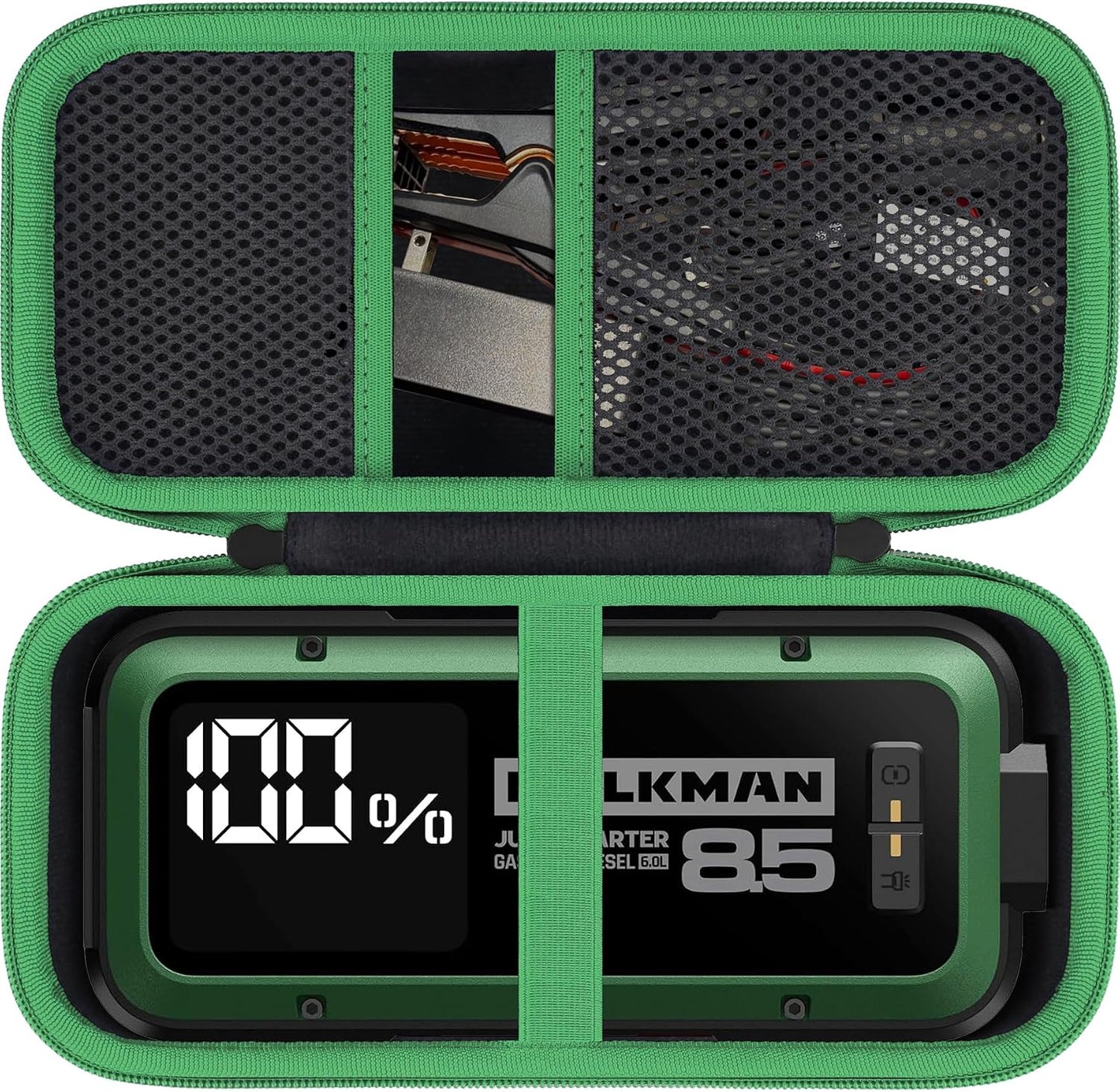 Estuche transporte duro para HULKMAN Alpha85 negroverde