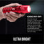Linterna táctica LED 750pies impermeable color rojo