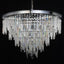 Lámpara colgante ajustable de cristal K9 16 luces 31pulg