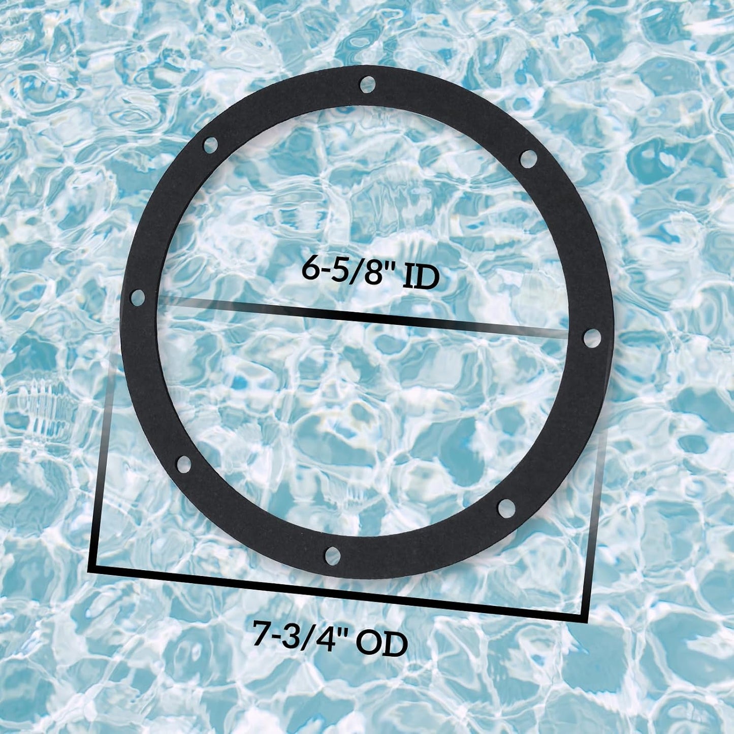Kit juntas drenaje piscina 6 5/8" diámetro