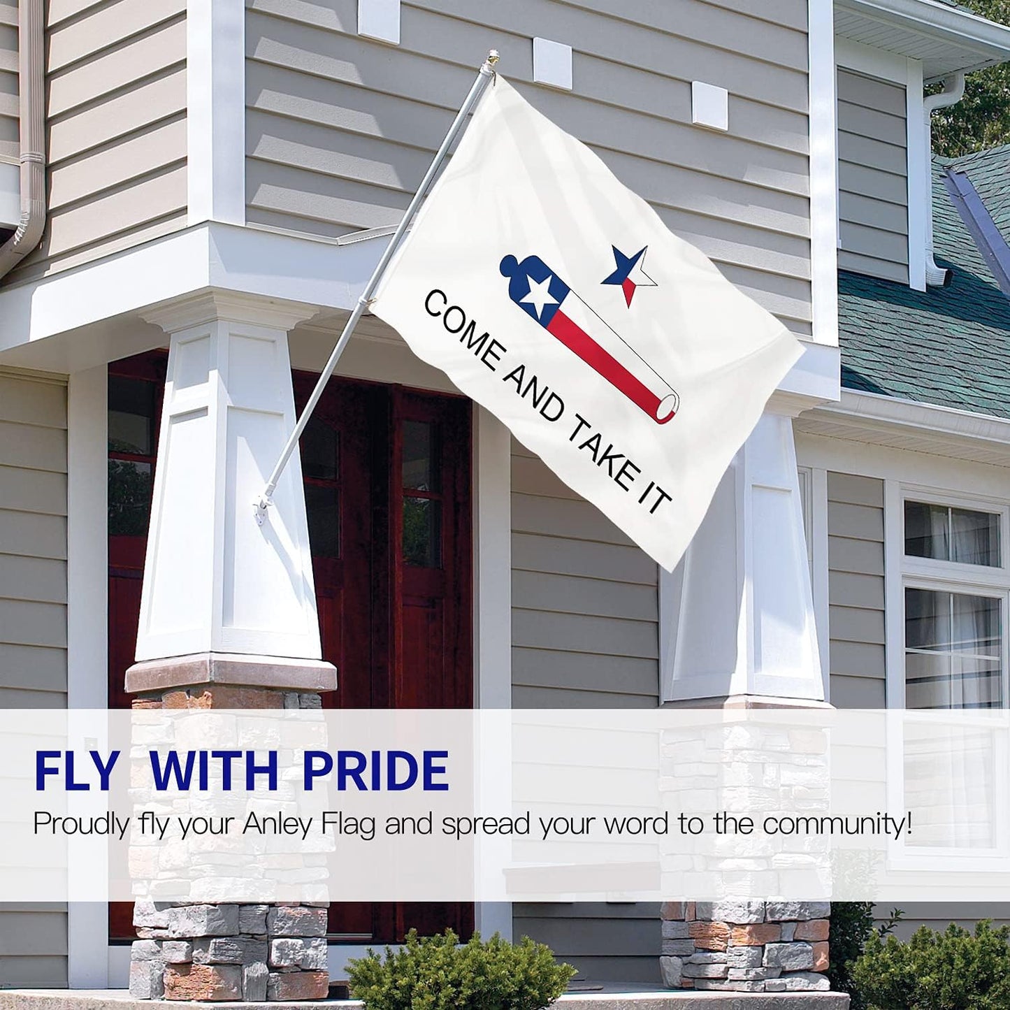 Bandera Texas Come and Take It 3x5ft poliéster cabecera lona