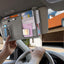 Organiz. visera solar coche diseño minimalista gris