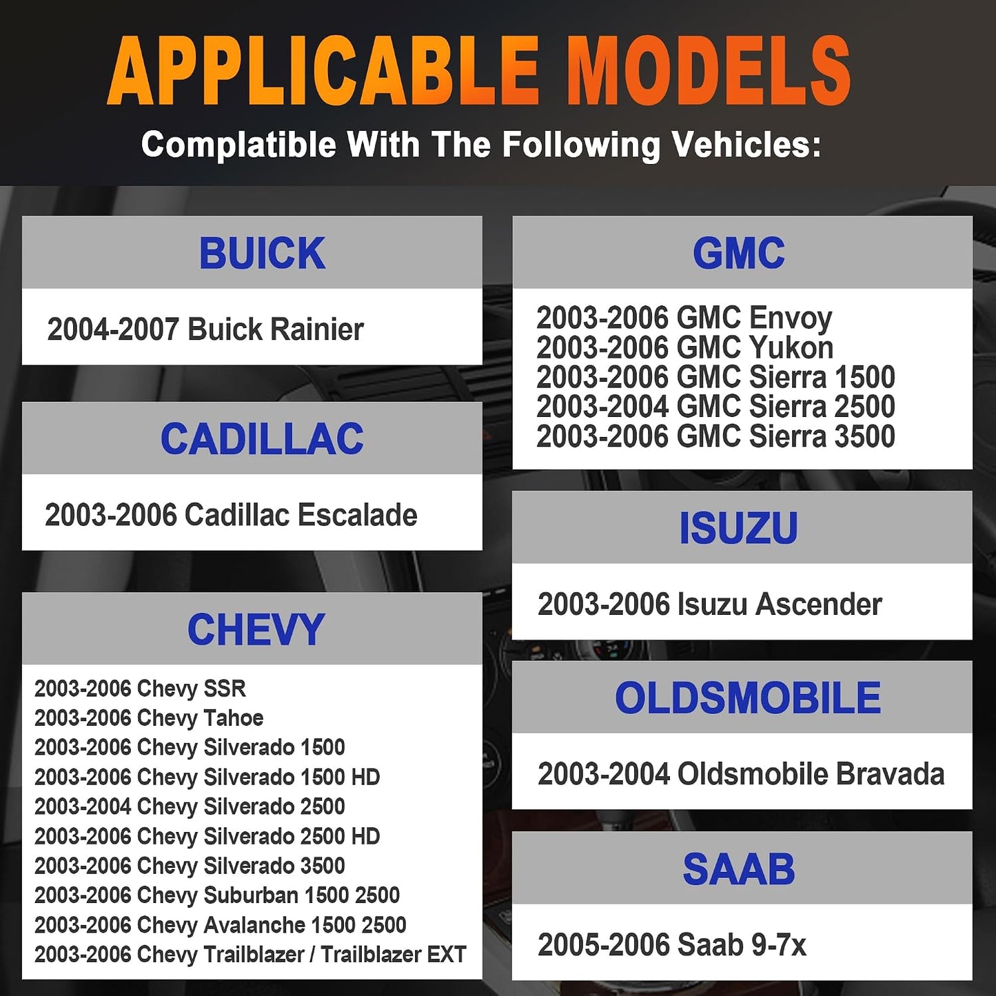 Módulo control ventilador compat. Chevy Silverado 03-07