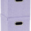Set 2 Contenedores Café Cube con Tapas Asas Lino Morado