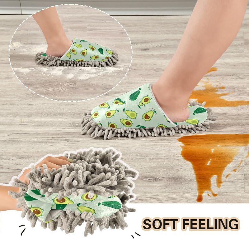Pantuflas microfibra suave lavable para hogar y limpieza