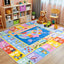 Alfombra educativa para niños 4x5ft ABC números formas
