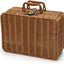 Cesta mimbre vintage 11.5pulg con asas organiz. viaje