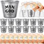 Set 15 vasos acero inox Día del Padre con bolsas