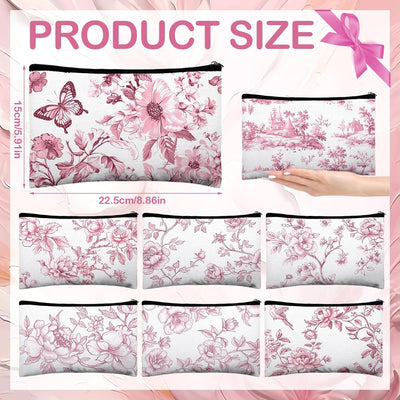 Bolsas cosméticos florales al por mayor para mujer