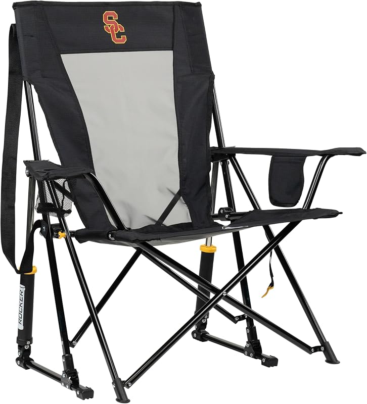Silla camping plegable con reposabrazos y soporte bebidas