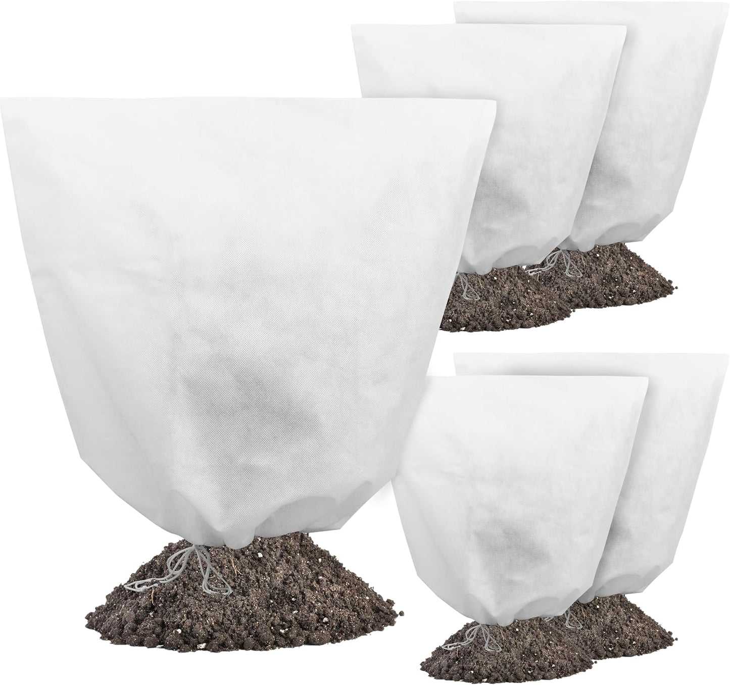 5 Cubiertas para plantas con cordón protección invierno