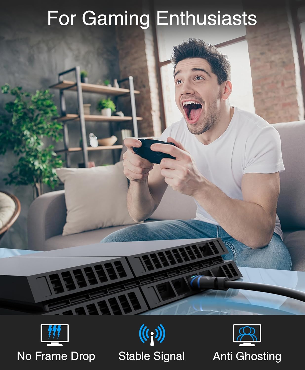 Cable HDMI 4K 30Hz 100pies Cl3 para TV y consolas