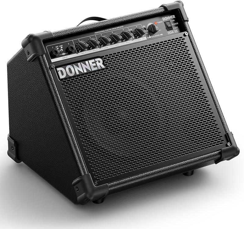 Amplificador batería 35W 2x8 DA-35 ecualizador 3 bandas DI