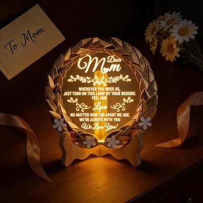 Placa cristal led recuerdo sentimental para mamá