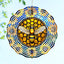 Molinillo viento abeja 12pulg acero inox 3D decoración