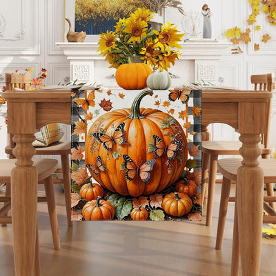 Camino mesa otoño cuadros búfalo 13x72pulg decoración hogar