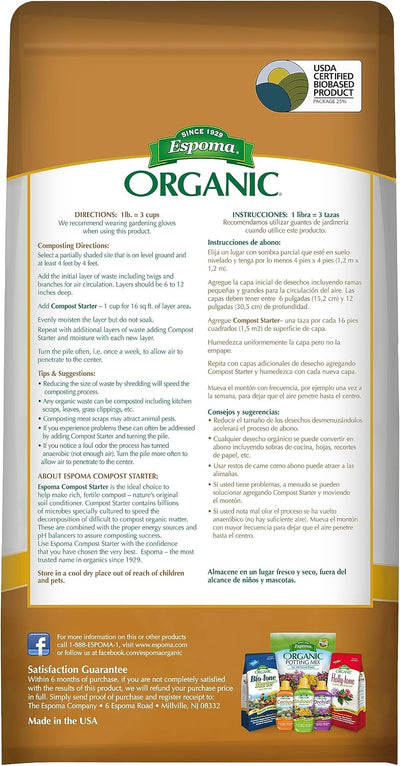Iniciador compost orgánico bolsa 4lb pack 1