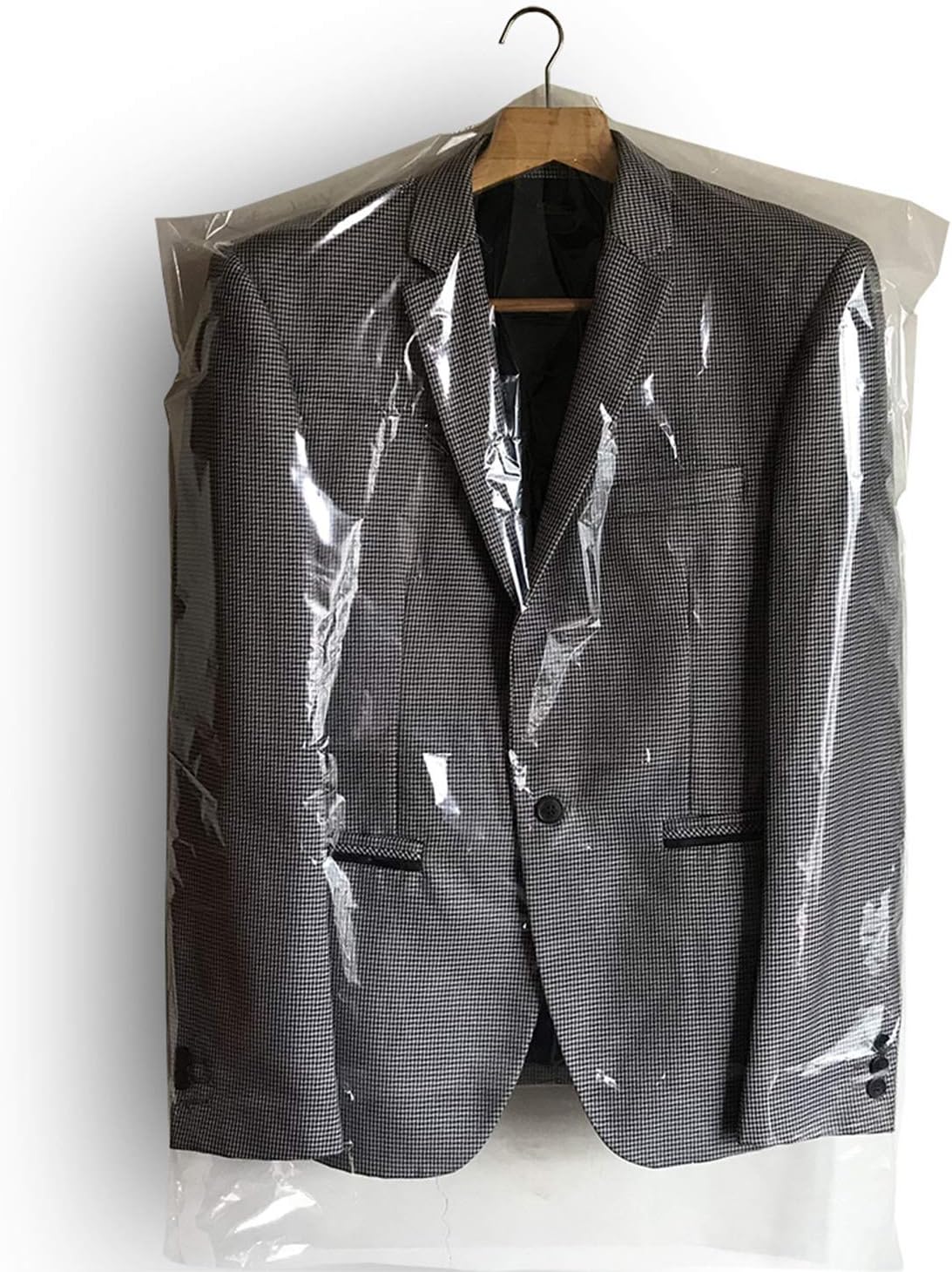 60 Bolsas Plástico Transparente 35.4pulg Antipolvo