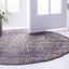 Alfombra exterior estilo tradicional 4ft1" gris carbón