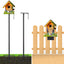 Kit 2 Postes Comedero Aves 109" Base 5 Puntas