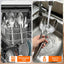 Juego cucharas acero inox ranuradas para servir y mezclar
