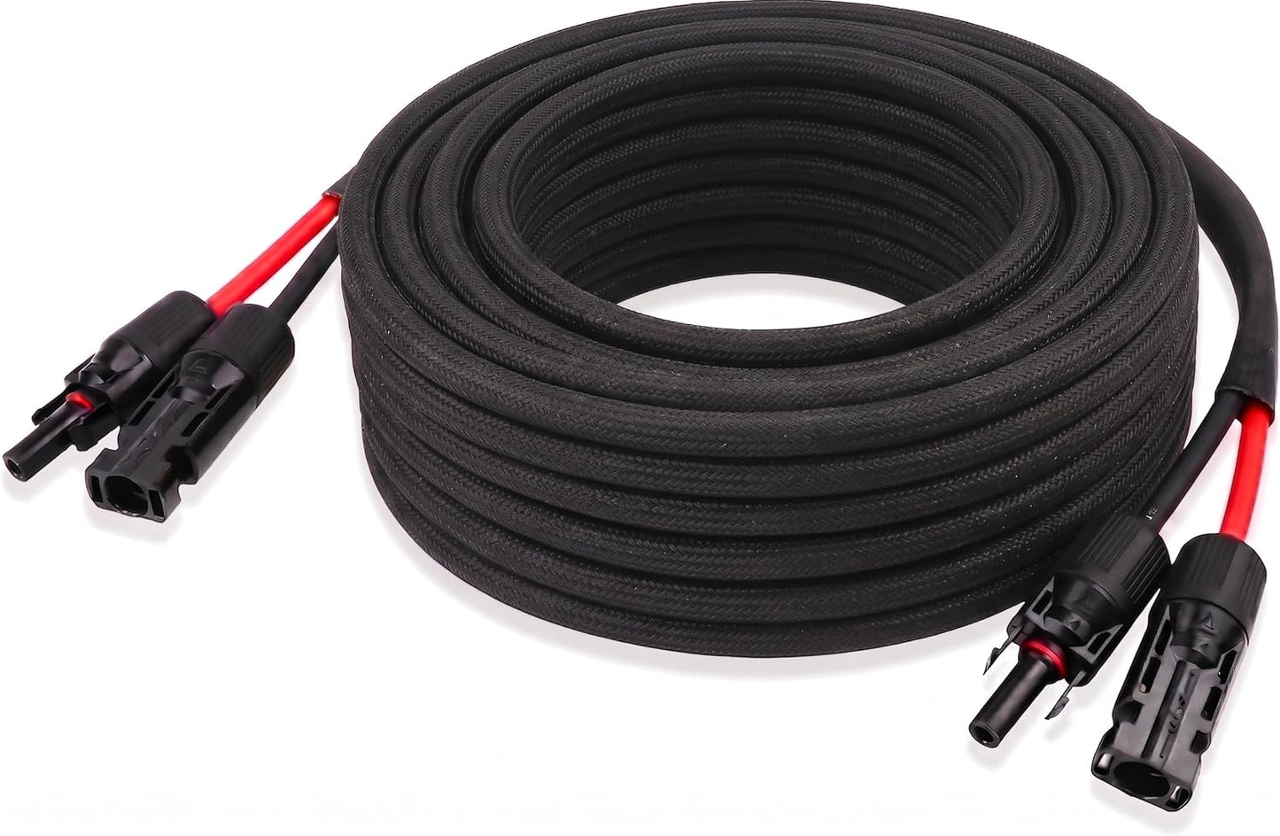 Cable solar 10 AWG 50pies con conectores impermeables