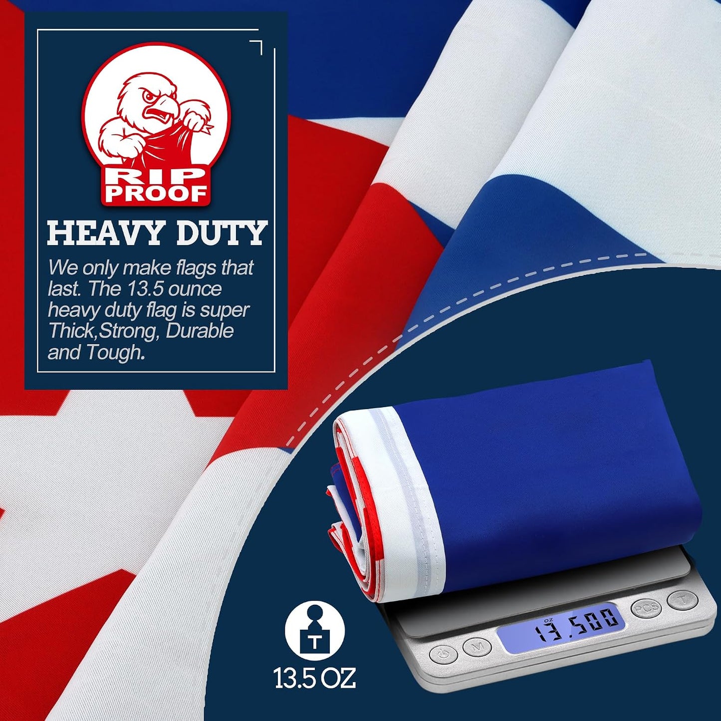 Bandera Cuba 3x5ft 3 capas resistente rasgaduras y arrugas