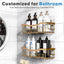 Organiz. ducha 2uds adhesivo baño cocina acero inox