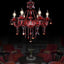 6 Luces Colgantes de Cristal E12 22x23.6pulg