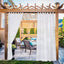 2 Cortinas patio impermeables transparentes