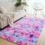 Alfombra suave arco iris para niñas 6x9ft dormitorio