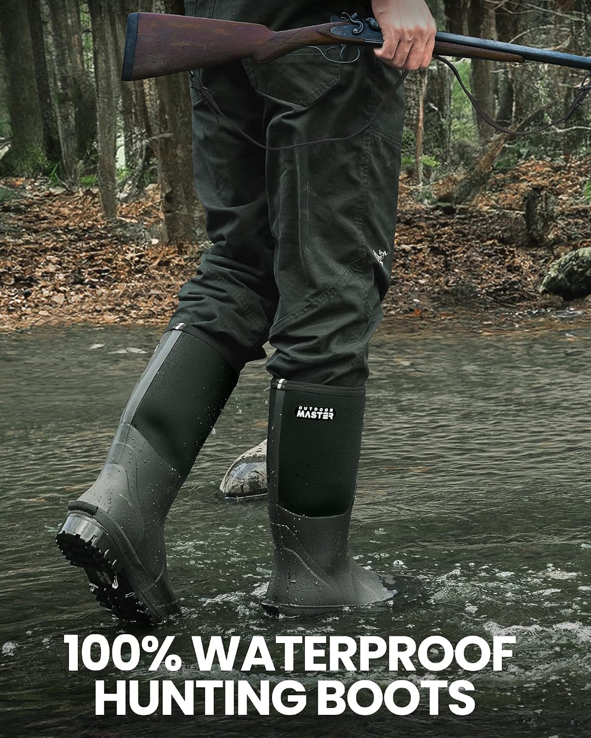 Botas de neopreno impermeables antideslizantes para hombres