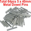 64 Pzas Pasadores M5 Acero Inox 5x40mm