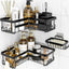 Organizador ducha esquina 3 accesorios acero inox