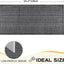 Tapete puerta bohemio negro 23.6x51.2" algodón