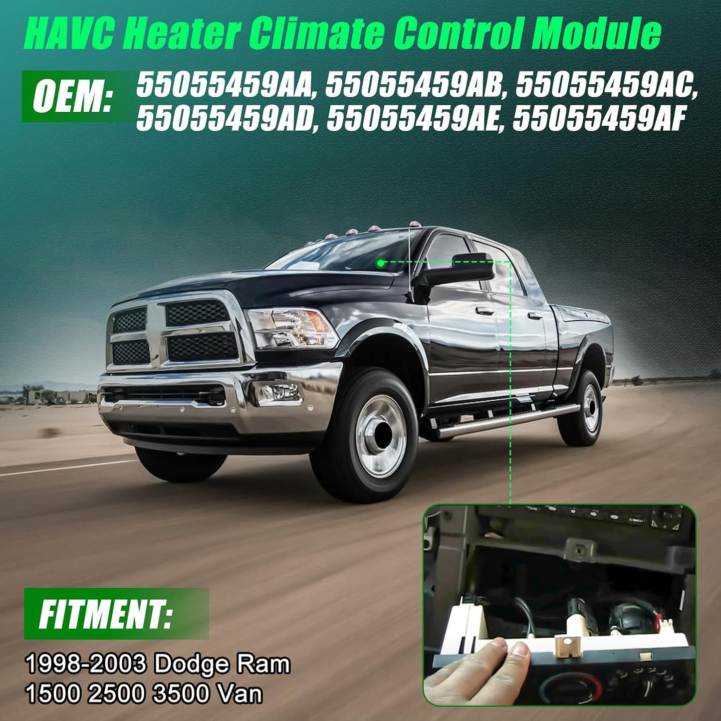 Módulo control climatizador Dodge RamVan 98-03