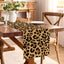Decoraciones de fiesta con estampado de leopardo camino de mesa temática selva para cumpleaños comedor hogar cocina isla