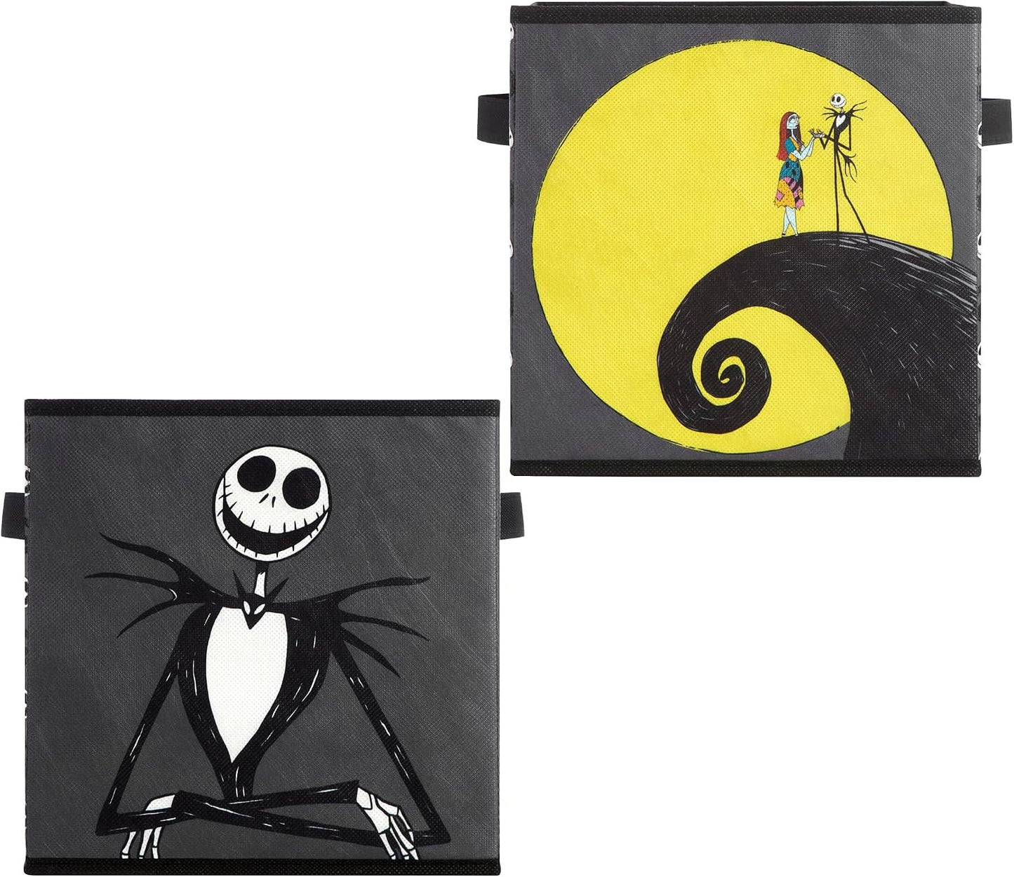 Set 2 cubos almacenamiento 10x10x10" Jack y Sally