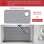 Tapete silicona fregadero cocina con drenaje 28x14pulg
