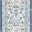 Alfombra pasillo 2x8ft gris claro diseño medallón