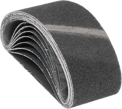 8 Cintas Lijado 3x21pulg Grano 80 Carburo Silicio
