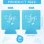 50 Pzas Decoración Baby Shower Fundas Lata 12oz
