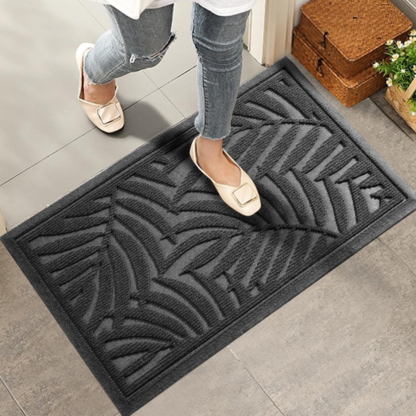 Tapete puerta absorbente antiderrap impermeable