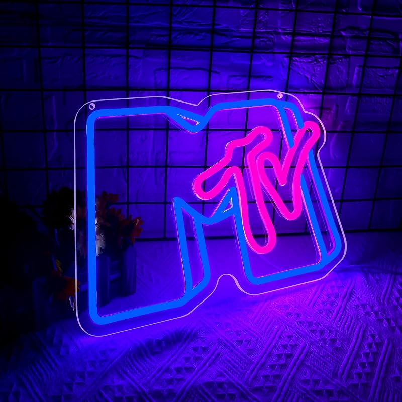 Letrero Neón Musical Regulable para Pared Dormitorio Estudio