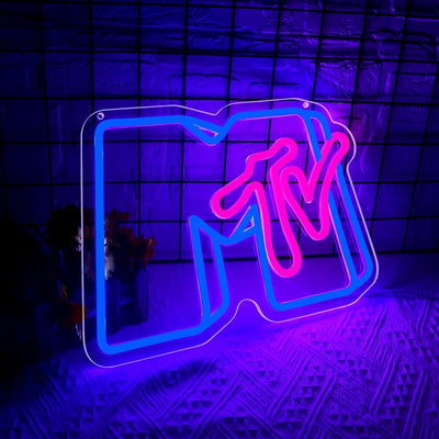 Letrero Neón Musical Regulable para Pared Dormitorio Estudio