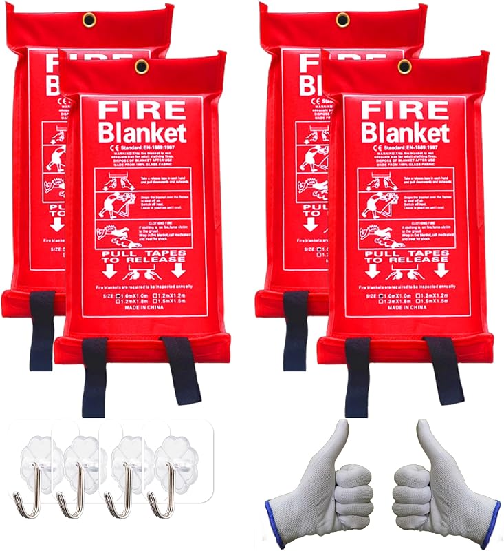 Manta ignífuga emergencia hogar cocina 40x40pulg