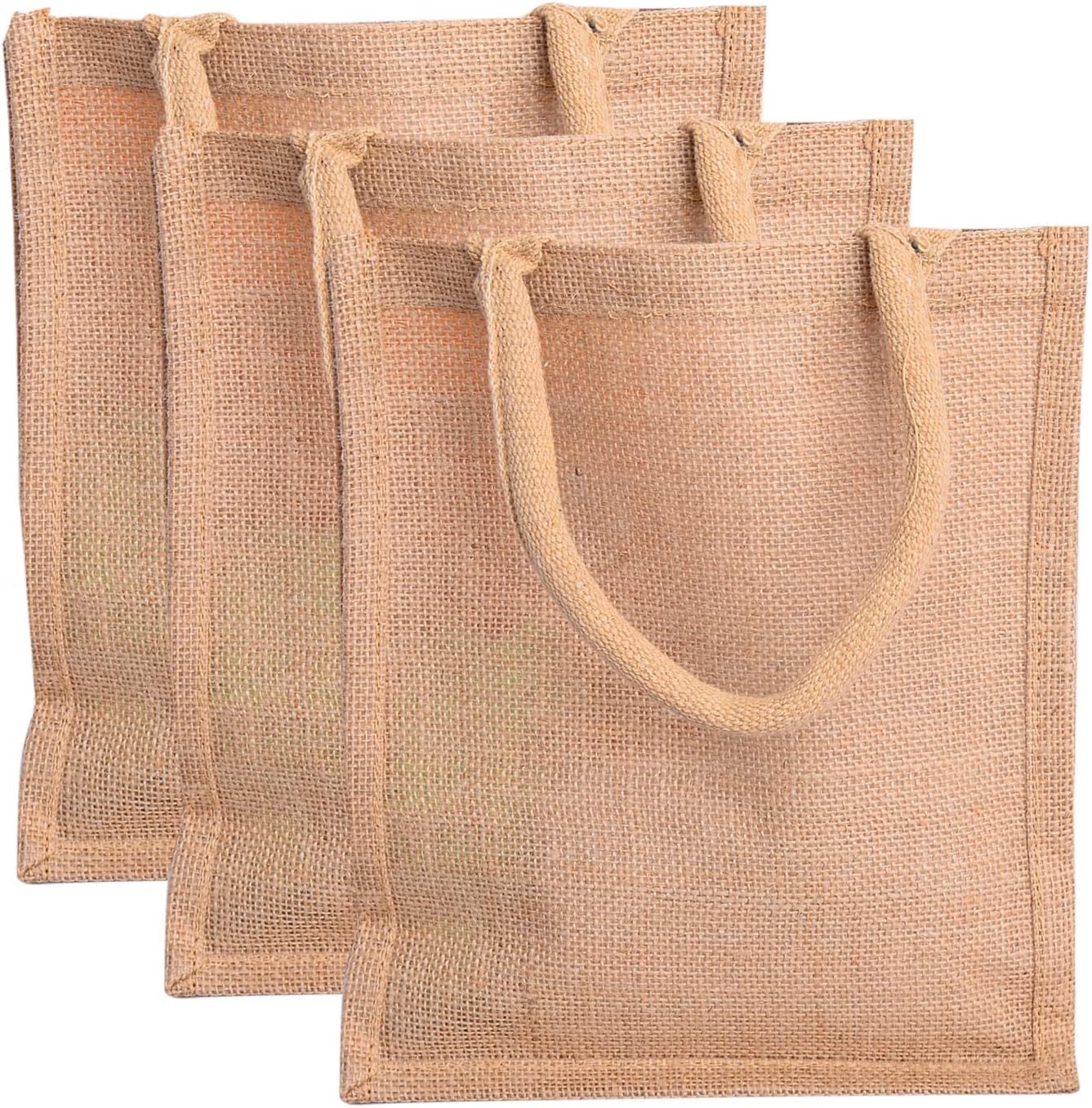 Bolsas arpillera yute reutiliz. para compras bodas regalos