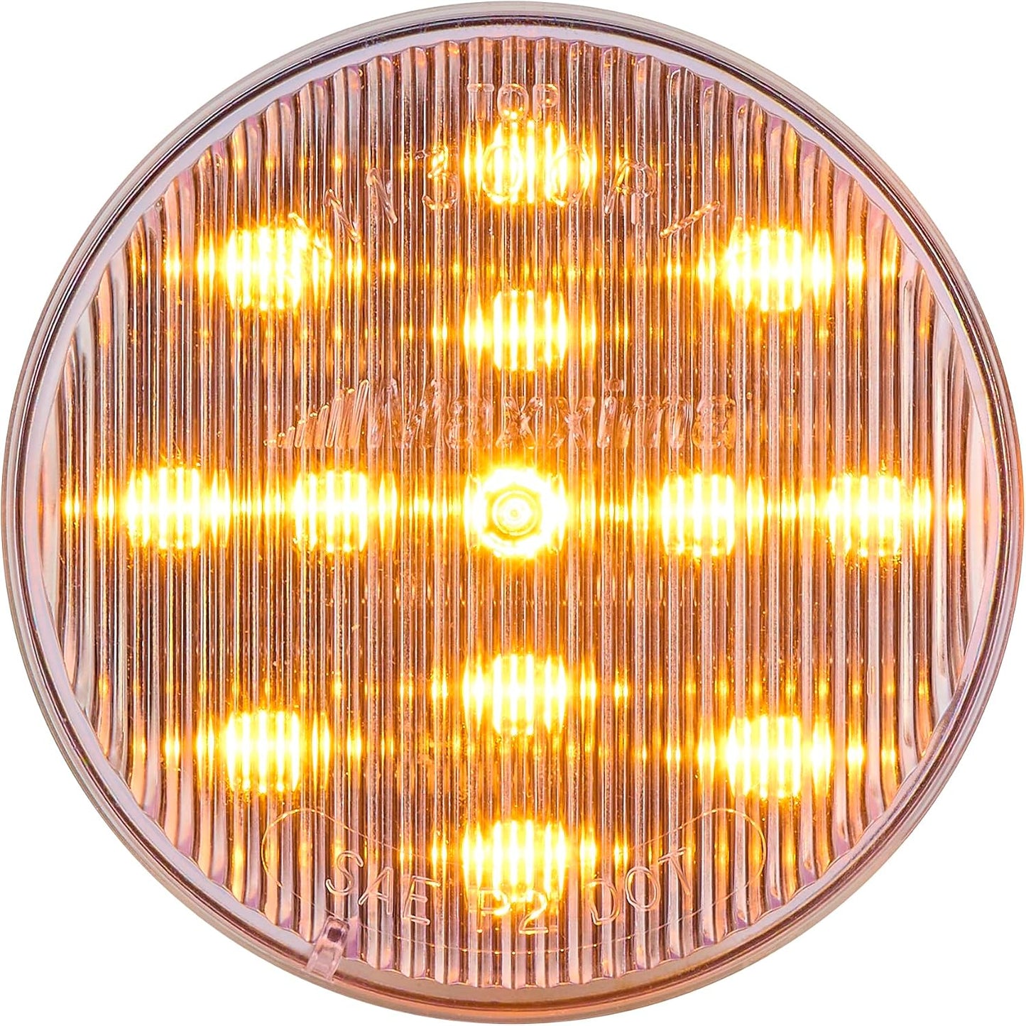 Luz marcador LED claro lente redondo 2-1/2