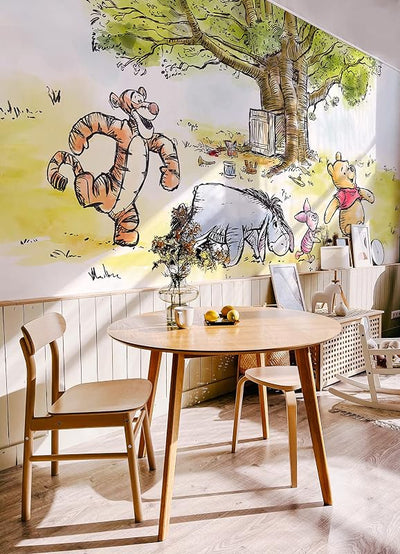 Mural acuarela Winnie The Pooh para pegar RMK12391M