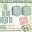 6 Set Regalos Dama Honor Joyas Viaje Caja Verde Salvia